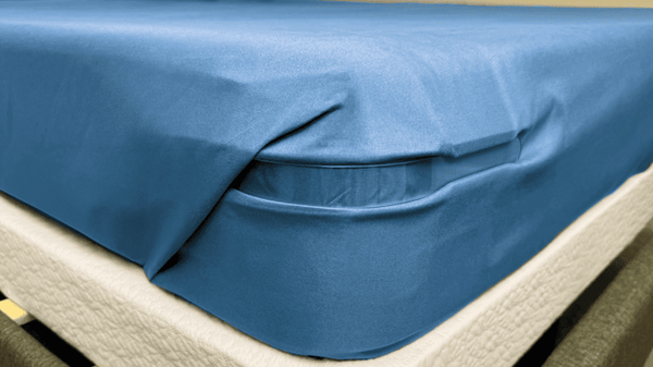 Fold excess sheet and repeat on all corners